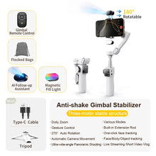 3-Axis Phone Stabilizer with Extension Rod
