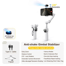3-Axis Phone Stabilizer with Extension Rod