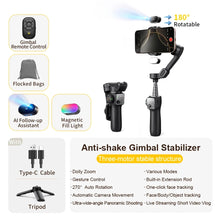 3-Axis Phone Stabilizer with Extension Rod