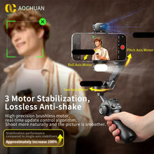 3-Axis Phone Stabilizer with Extension Rod