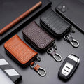 Crocodile Print Car Key Case