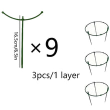 Stackable Green Plant Support Rings