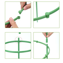 Stackable Green Plant Support Rings