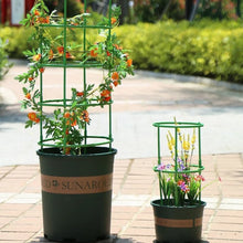 Stackable Green Plant Support Rings