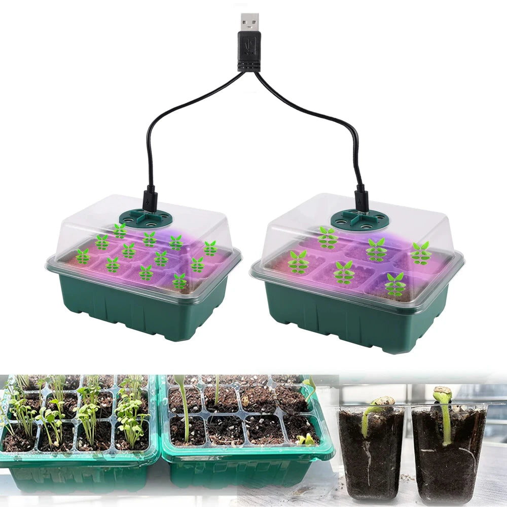 Seedling Starter Tray with Grow Light