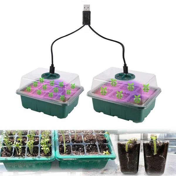 Seedling Starter Tray with Grow Light