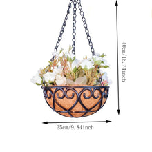 Round Iron Hanging Planter