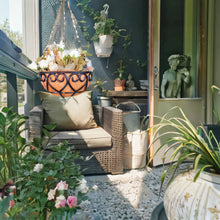 Round Iron Hanging Planter