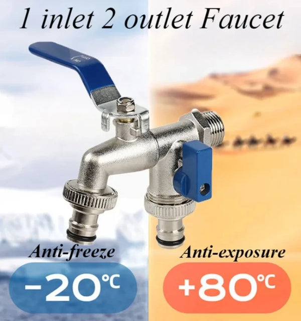 Zinc Alloy Garden Faucet Splitter