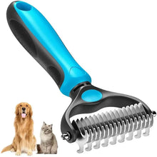 Dual-Sided Stainless Pet Deshedding Brush