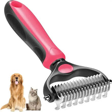 Dual-Sided Stainless Pet Deshedding Brush