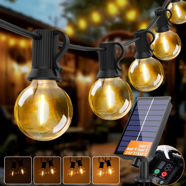 Solar Powered Globe String Lights