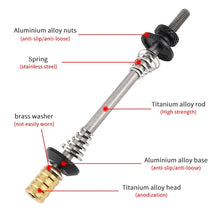 MUQZI Titanium Quick Release Skewers
