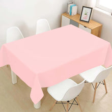 Solid Pink Plastic Tablecloth