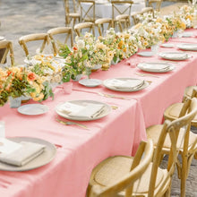 Solid Pink Plastic Tablecloth