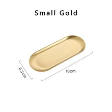 Gold Stainless Steel Dessert Tray