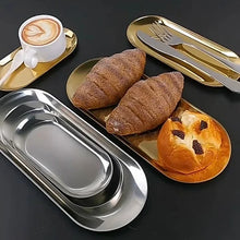 Gold Stainless Steel Dessert Tray