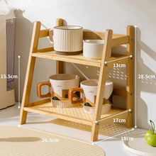 Bamboo Countertop Coffee Organizer