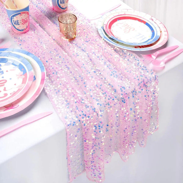 Iridescent Sequin Table Runner