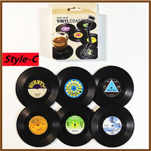 Retro Vinyl Record Cup Coasters