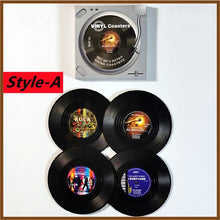 Retro Vinyl Record Cup Coasters