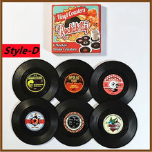 Retro Vinyl Record Cup Coasters