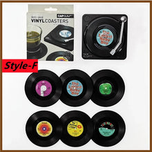 Retro Vinyl Record Cup Coasters