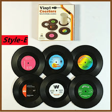 Retro Vinyl Record Cup Coasters