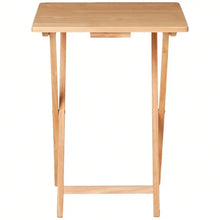 Natural Rubberwood Folding Laptop Tray