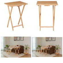 Natural Rubberwood Folding Laptop Tray