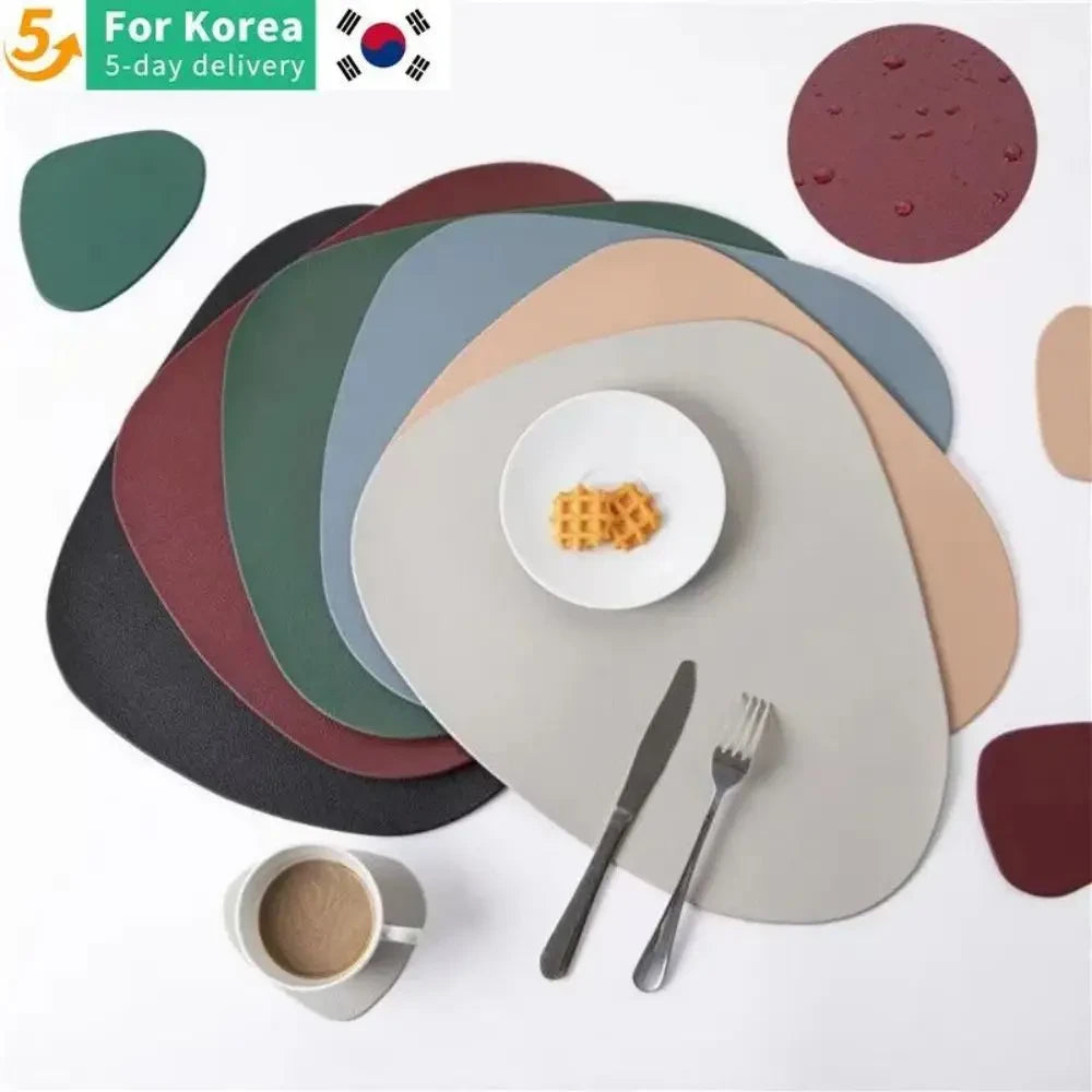 Nordic PU Leather Table Mat
