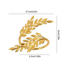 Gold Leaf Napkin Rings