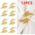 Gold Leaf Napkin Rings