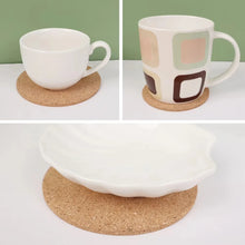 Natural Round Cork Coasters