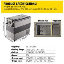 SucceBuy Portable Compressor Car Refrigerator