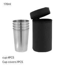 Portable Stainless Steel Shot Cup Set