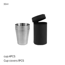 Portable Stainless Steel Shot Cup Set