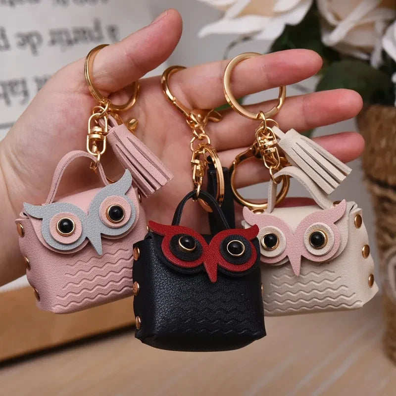 Owl Mini Keychain Pouch
