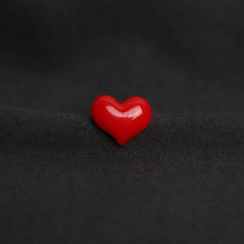 Red Heart Resin Brooch