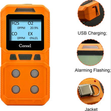 Portable 4-in-1 Hazardous Gas Detector