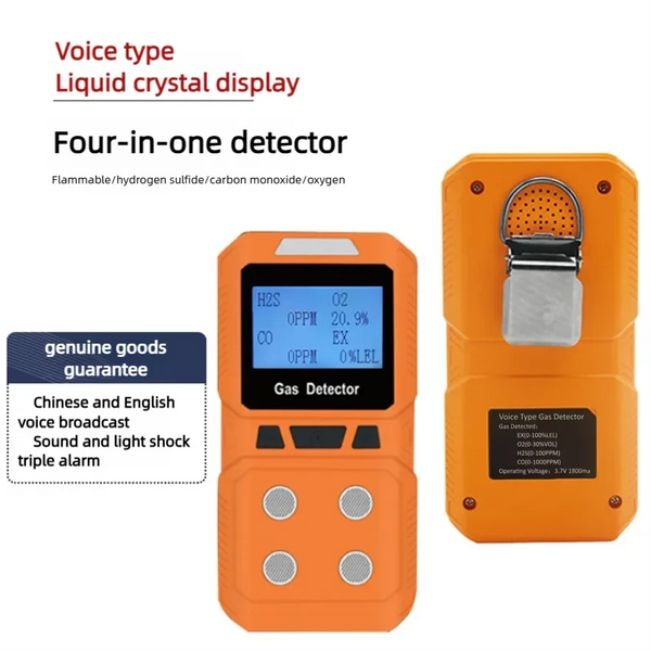Portable 4-in-1 Hazardous Gas Detector