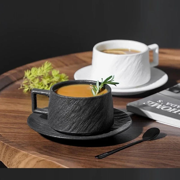Japanese Rock Sand Ceramic Coffee Cup