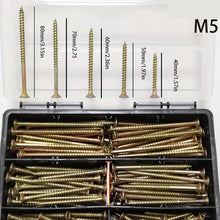 M5 Flat Head Wood Screw Set