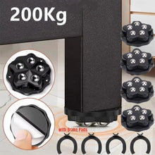 Brake Operated Adhesive Furniture Casters