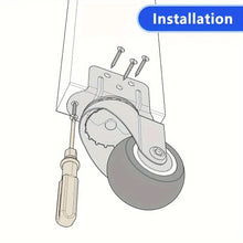 L-Shaped Side Mount Casters