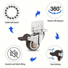L-Shaped Side Mount Casters