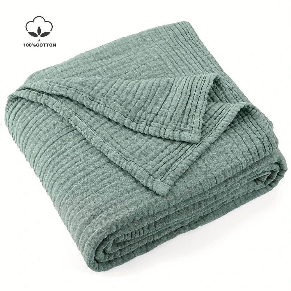 Cotton Muslin Throw Blanket