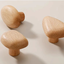 Natural Wood Cartoon Cabinet Knobs