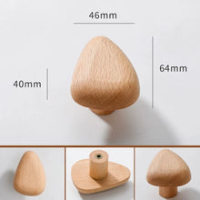 Natural Wood Cartoon Cabinet Knobs