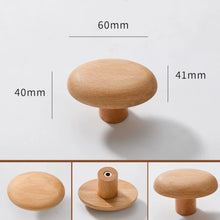 Natural Wood Cartoon Cabinet Knobs